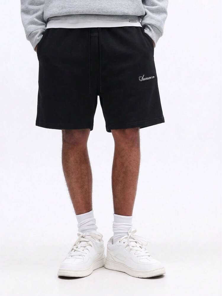 Lässige Shorts mit Zugband, Relaxed Fit, schwarz, Sommer, Strand, Urlaub, Alltag, bequem, Loungewear