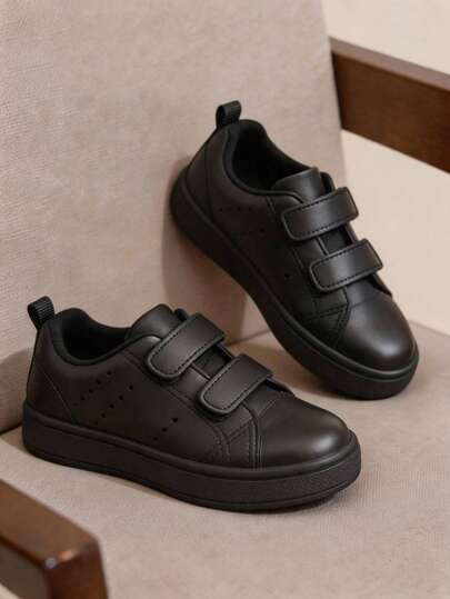 teni para niño niña cómodos confort suela dura zapatos clásicos de lona con lazos sin cierre 12mx al 16 tipo piel  diseñados para durar el uso diario colores básicos piel vegana material de calidad Hecho en México