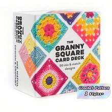 50pcs/Set Crochet Pattern Cards, 50 Cards + 1 Manual, Crochet Teaching Card Set, Can Be Sewn On Clothes, Bags And Other Fabrics, Fashionable And High-Quality Crochet Set - Multicolor - View 1
