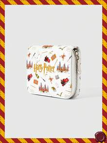 HARRY POTTER X SHEIN House Frog Owl Pattern Zipper Wallet, Multi-Card Storage Bag, With Change Bag, Lightweight ID Clip, Suitable For Women/Girls, Can Be Used As Gifts For Teenagers, Students, Teachers, And Can Also Be Used As School And Business Card Bags - Multicolor A - View 2