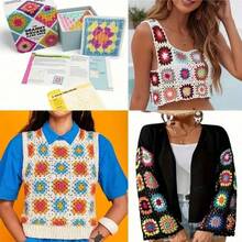50pcs/Set Crochet Pattern Cards, 50 Cards + 1 Manual, Crochet Teaching Card Set, Can Be Sewn On Clothes, Bags And Other Fabrics, Fashionable And High-Quality Crochet Set - Multicolor - View 9