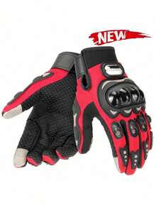 1PC Motorcycle Riding Gloves Bicycle Cycling Gloves Touch Screen Compatible Anti Slip Protective Outdoor Adventure Gear For Motorcyclist Daily Commute Long Distance Travel Unisex Breathable Reflective Gel Padded Durable Must Have Rider Essentials Gift Idea For Men Women - Multicolor - View 14