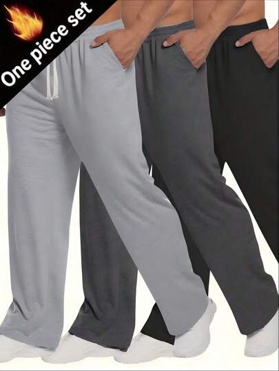 Manfinity Sport Corelite 1pc Men's Minimalist Casual Outdoor Sports Straight Leg Pants