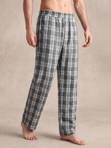 EverLounge Men's Casual Plaid Lounge Pants - Multicolor - View 5