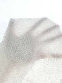 SHEIN Playful Pals 2件套女童白色和橙色针织波浪荷叶边柔软面料3D花朵圆领无袖荷叶边下摆上衣+松紧腰短款A字休闲甜美可爱套装，适合春夏日常穿着、上学、公园、旅行、摄影及各种场合。 - 橘色 - 查看 8