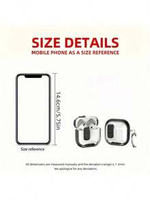 1 chiếc ốp bảo vệ kiểu dáng thời trang, có khóa cài, dành cho tai nghe Bluetooth Apple 4 Active Noise Cancellation, Pro 3/2 thế hệ thứ 2, chống rơi vỡ toàn diện. - Nhiều màu - Xem 8