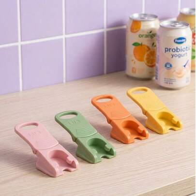 Joivida Bộ 1/4 dụng cụ mở lon chuyên dụng cho lon nước ngọt, chất liệu nhựa nhiều màu sắc, chống bụi và hợp vệ sinh, thiết kế gập gọn dễ mang theo, dụng cụ mở lon đa năng dùng trong nhà và ngoài trời.