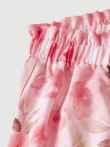 SHEIN MOD Đầm maxi nhiều lớp màu hồng ombre in hoa, cỡ lớn, thích hợp cho kỳ nghỉ hè, dạo chơi, nghỉ dưỡng, tiệc vườn, dã ngoại. - Nhiều màu - Xem 3