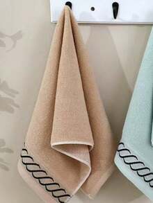 Set Handuk Geometris, Handuk Kamar Mandi Lembut, Menyerap, dan Cepat Kering, Handuk Mandi & Tangan Ringan dan Tahan Lama untuk Gym, Hotel, Spa, Perjalanan & Penggunaan Sehari-hari - Coffee Brown - View 15