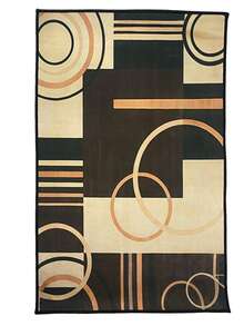 1PC Washable Carpet, Modern Geometric Pattern, Suitable For Living Room, Bedroom, Office, Striped & Circular Design, Contemporary Distressed Style, Low Pile, Neutral Soft, Patchwork Square Pattern, - multicolor - View 22