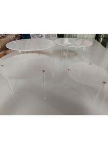 Khay trưng bày bánh donut, cookie, bánh ngọt trong suốt bằng acrylic, khay đựng tráng miệng cho tiệc cưới, sinh nhật, triển lãm bánh kẹo. - Trong sáng - Xem 8