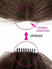 Bigger Size Human Hair Air Bangs Dark Brown Color Bangs Clip In Hair Extensions Beginner Friendly - S2 - View 8