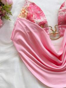 Soleia Mùa Xuân/Hè Trang phục thường ngày mới, phong cách miền Tây, trang phục dự đám cưới, lễ tốt nghiệp, tiệc brunch, ngày lễ Thánh Patrick, kỳ nghỉ xuân, lễ Phục Sinh, lễ hội âm nhạc, thanh lịch, phong cách Boho, nhiệt đới, gợi cảm, hở lưng, đính sequin, tiệc tùng, ngày lễ tình nhân, cổ yếm, trang trí kim loại, dáng nữ - Hồng - Xem 5