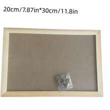 Multifunctional Cork Bulletin Board With Wooden Frame - Ideal For Jewelry Storage, Photo Display & Note Keeping, Cute Organizer For Bedroom & Study - White - View 8