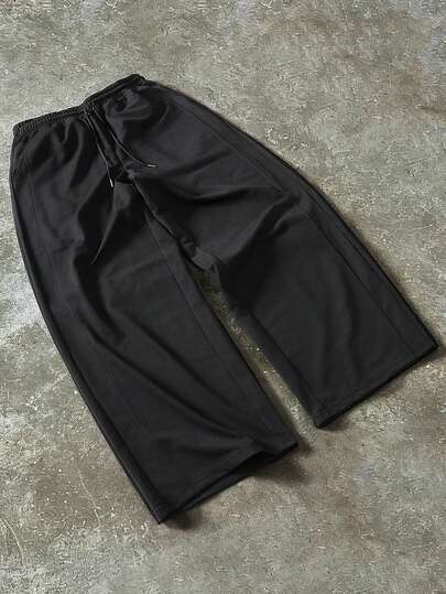 PAVTROS Men's Fashionable Street-Style Sweatpants, Featuring Contrast Stitching Design, Versatile For Everyday Wear, An Ideal Gift For Boyfriend Or Husband
