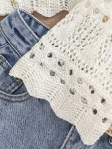 Travachic Áo khoác cardigan nữ màu trơn cổ chữ V khoét lỗ, xoắn phía trước, tay dài, mỏng, kiểu dáng thường ngày. - Màu be - Xem 5