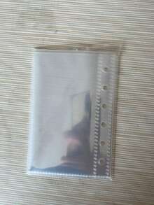 A7尺寸便携式透明活页夹，透明贴纸簿，贴纸簿，照片收纳袋，相册，预算计划本，日记本，笔记本，办公用品 - 多色 - 查看 15