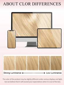 3.25*5 Inch Hair Toppers For Women Real Human Hair Pieces For Women Color P18/22# Highlighted Bleach Blonde Real Human Hair Pieces With Loss Or Thinning No Bangs For Add Volume Hair Skin Scalp Lace Clip In Hair Extensions Hair Clip - SP18/22 - View 14