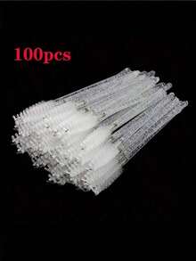 Bộ 100/50 cọ chải mi, cọ chải mascara (có hộp đựng), cọ chải lông mày dùng một lần, cọ nối mi, cọ chải lông mày, cọ thoa dầu thầu dầu (Không phải tất cả sản phẩm đều có chai đựng) - trắng - Xem 14