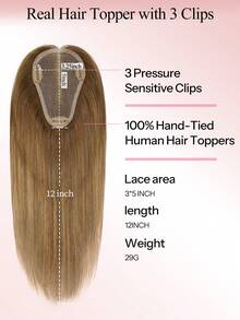 Tóc giả che đỉnh đầu kích thước 3.25*5 inch dành cho nữ, tóc thật màu T4-P4/27# Balayage nâu sô cô la sang vàng caramel, tóc thật dành cho người bị rụng tóc hoặc tóc mỏng, không có mái, giúp tăng độ dày cho tóc, ôm sát da đầu, kiểu kẹp tóc. - S4/27/4 - Xem 3