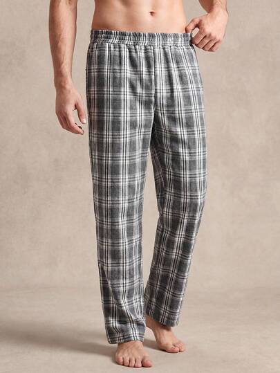 EverLounge Men's Casual Plaid Lounge Pants
