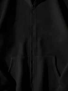INAWLY 女士休闲连帽衫，前拉链设计，心形印花，简约风格，适合毕业、教师节、返校季等场合，秋季套头衫。 - 黑色 - 查看 5