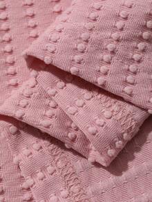 DAZY T-shirt décontracté à manches courtes col rond en dentelle patchwork pour femmes - Rose bonbon - Voir 7