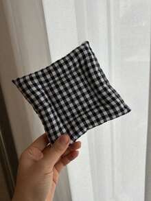 1PC Square Checkered Polka Dot Cotton Thick Heat Resistant Placemat Coaster Table Mat For Coffee Cup Kitchen Dining Home Decor - Multicolor - View 15