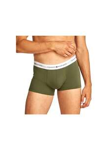 Tommy Hilfiger 3 Pack Men's Trunks - Arm Grn/Wdg Blu/Ptch Blu - View 2