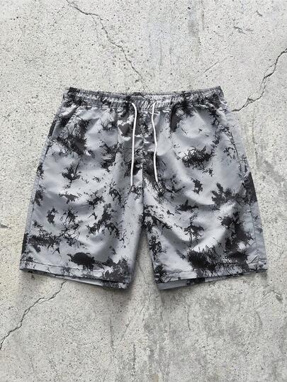 EVRINFINITE Men's Beach Shorts, Lightweight Summer Casual Outdoor Street Fashion Shorts