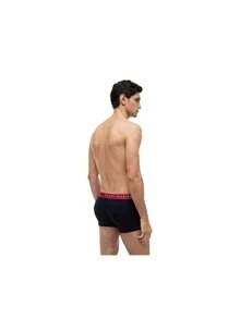 Tommy Hilfiger 3 Packs Men's Trunks - Th Wht/ Med Red/ Dsrt Sky - View 3