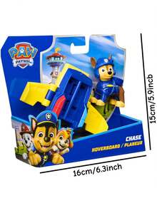 Spin Master Paw Patrol Chase Toy For Kids, Cartoon Dog Action Figure With Hoverboard Vehicle, Interactive Pretend Play Toy, Educational Gift For Boys Girls Age 3+, Portable Small Figure Toy - Multicolor - View 2