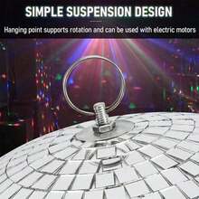 1PC/10PCS Silver New Glass Mirror Ball, Disco Ball, Laser Ball, Bar KTV Stage Decoration Cake Ornament Ball - silver - View 11