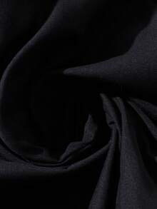 GlowEve CURVE Plus Size Women Solid Color Contrast Lace Shorts - Black - View 5