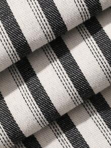DAZY Elastic Waist Striped Fabric Plus Size Men Pants - Multicolor - View 6