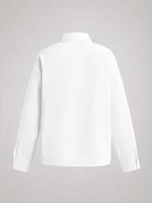 Officeau Chemise habillée blanche à manches longues pour hommes, pour les affaires formelles/le bureau - Blanc - Voir 2
