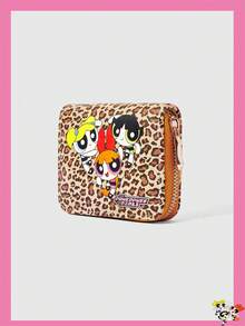 THE POWERPUFF GIRLS X SHEIN Ví có khóa kéo họa tiết ba nữ cảnh sát, đựng nhiều thẻ, kèm ngăn đựng tiền lẻ, kẹp thẻ ID nhẹ, phù hợp cho nữ/bé gái, có thể dùng làm quà tặng cho thanh thiếu niên, học sinh, giáo viên, và cũng có thể dùng làm ví đựng danh thiếp đi học và đi làm. - Nhiều màu 1 - Xem 2