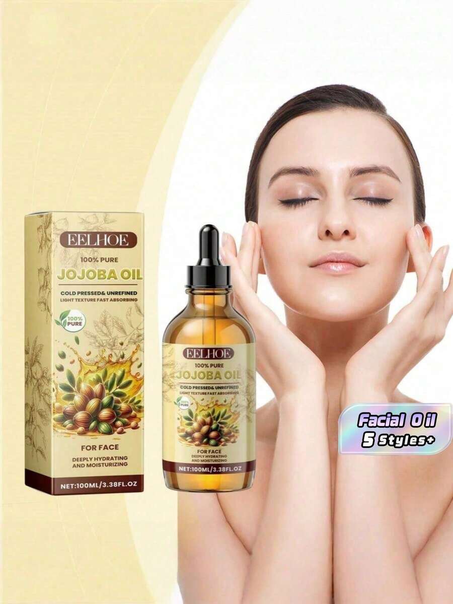 1PC 100ml Silky Clear Fine Refreshing Comfortable Pure Light Fast Absorbing Jojoba Facial Oil For Daily Use Skincare Natural For All Skin Types - Jojoba - View 1
