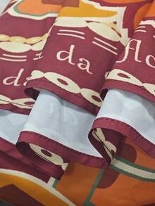 Lalippa Vestido casual de espalda descubierta con estampado floral y cuello halter para vacaciones - Burdeos - Ver 4