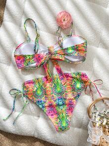Swim Vcay Bộ bikini hai mảnh gợi cảm in họa tiết toàn thân, bán chạy nhất thời trang dành cho nữ, thích hợp cho mùa xuân/hè. - Nhiều màu - Xem 2