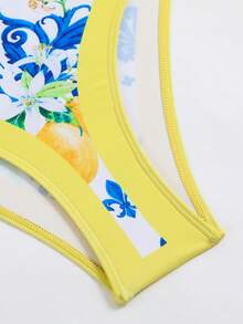 Swim Oasis Bộ áo tắm liền thân và chân váy cỡ lớn, mẫu mới Xuân/Hè 2026, họa tiết chanh. - Nhiều màu - Xem 7