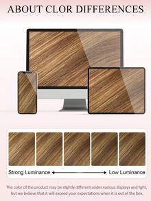 Tóc giả che đỉnh đầu kích thước 3.25*5 inch dành cho nữ, tóc thật màu T4-P4/27# Balayage nâu sô cô la sang vàng caramel, tóc thật dành cho người bị rụng tóc hoặc tóc mỏng, không có mái, giúp tăng độ dày cho tóc, ôm sát da đầu, kiểu kẹp tóc. - S4/27/4 - Xem 14