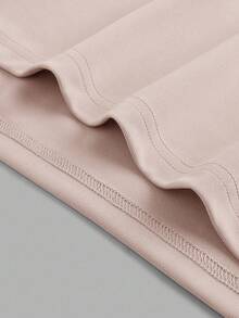 Manfinity Joysei Conjunto de 2 piezas de camiseta y pantalones cortos beige talla estándar para hombre - Caqui - Ver 5