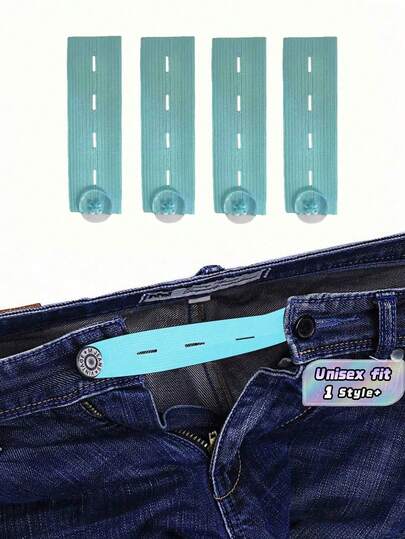 2/3/4/5件装弹性腰带延长器，腰带延长扣，弹性可调节裤子延长带，裤子纽扣延长带，孕妇裤弹力纽扣，可调节纽扣延长扣，男女通用