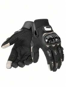 1PC Motorcycle Riding Gloves Bicycle Cycling Gloves Touch Screen Compatible Anti Slip Protective Outdoor Adventure Gear For Motorcyclist Daily Commute Long Distance Travel Unisex Breathable Reflective Gel Padded Durable Must Have Rider Essentials Gift Idea For Men Women - Multicolor - View 21