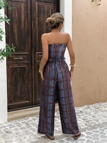 Serisse Bộ đồ 2 món dành cho nữ, áo ống kẻ sọc và quần dài, thích hợp cho kỳ nghỉ. - Nhiều màu - Xem 2