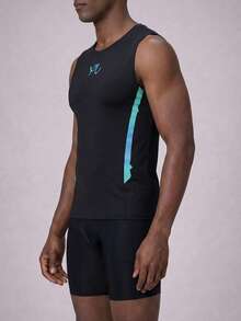 Palasendo Camisetas de protección solar de manga corta y cuello redondo informales para hombres en verano - Negro - Ver 7