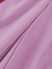 Genkimix Kids Young Girl Colorblock Striped Wide Leg Pants - Purple - View 5