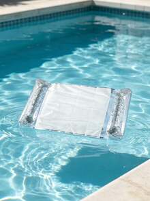 Single Inflatable Water Mat - Ideal For Beaches & Water Sports; Pool Floats, Beach Essentials, And Accessories - Silver - View 4