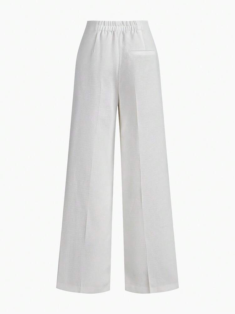 WOMEN'S WHITE SUIT PANTS, ELEGANT FOR DAILY WEAR AND DATES, SPRING/SUMMER